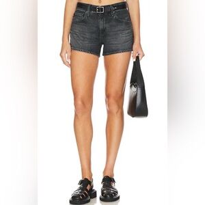 Women's Black Denim Shorts
